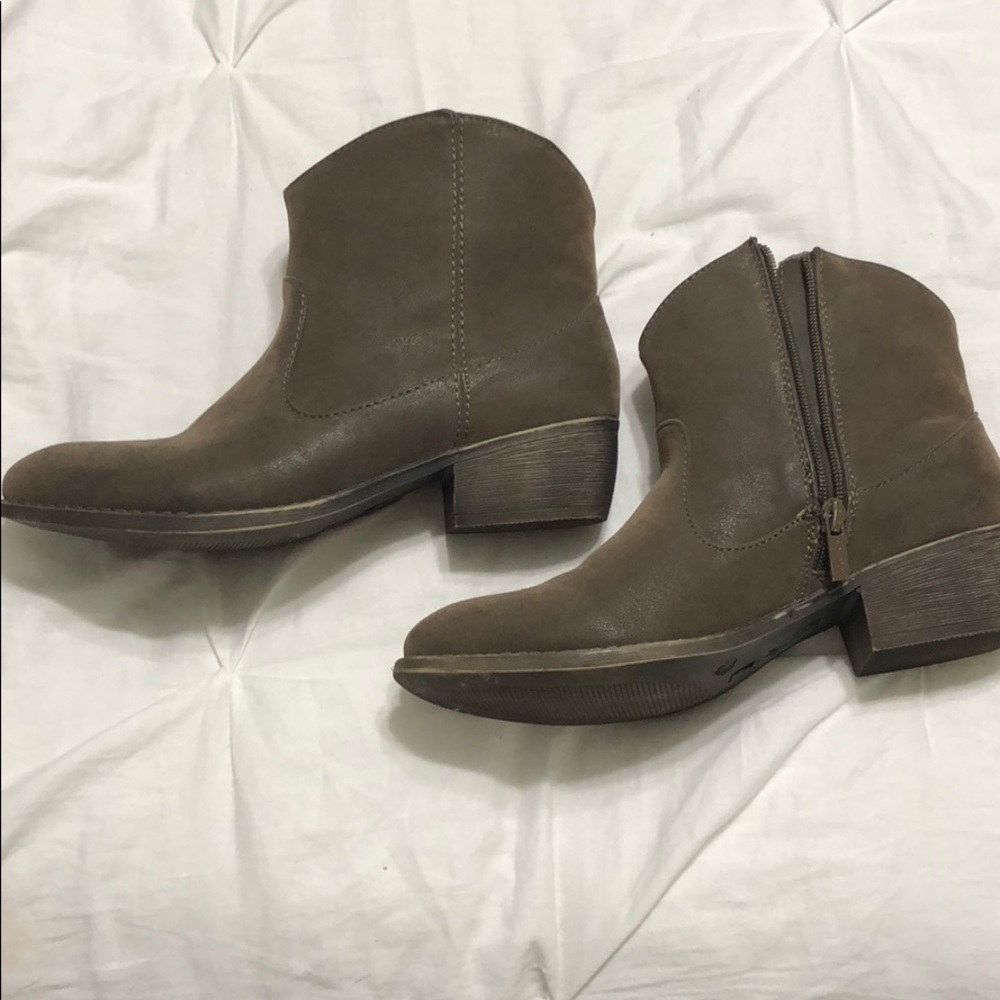 Brown booties